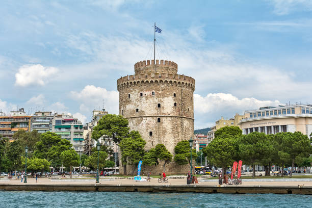 Tháp Trắng Thessaloniki Hy Lạp Hình ảnh Sẵn có - Tải xuống Hình ảnh Ngay bây giờ - Thessaloniki, White Tower - Tower of London, Biểu tượng - Đồ thủ công - iStock