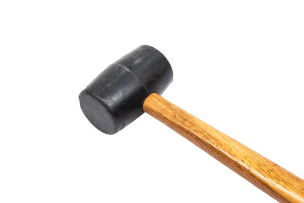 istock rubber hammer with wooden handle isolated on white background 1035639624