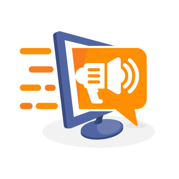 istock Vector icon illustration with digital media concept about promotional information 1035646424