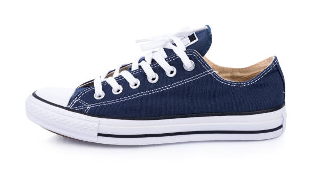 istock Classic white sneakers isolated on white background 1035646652