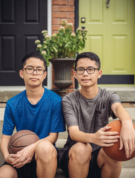 istock Twins at basketball 1035659452