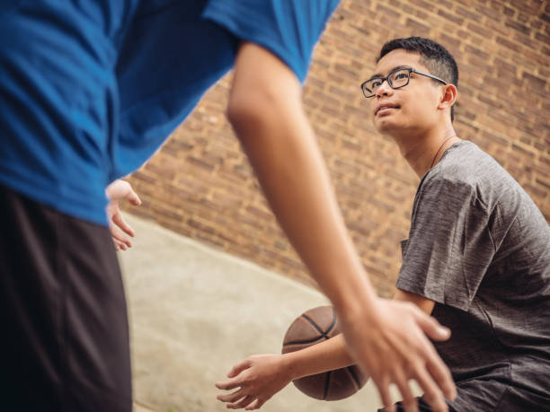 istock Twins at basketball 1035659700