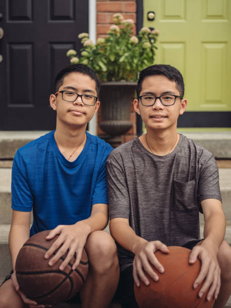 istock Twins at basketball 1035659816