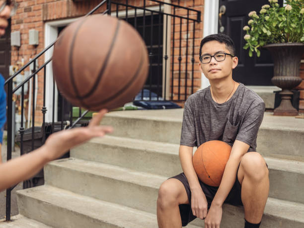 istock Twins at basketball 1035659974