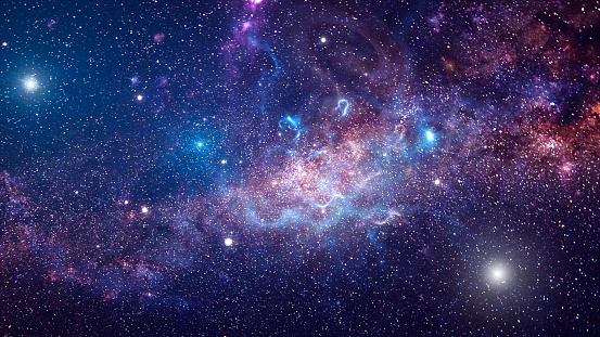 Fondo de galaxia y estrellas photo