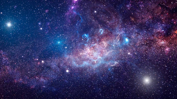 galaxy ve yıldızlar arka plan - boş stok fotoğraflar ve resimler