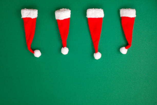 istock Festive christmas decoration over the green  background 1035680126