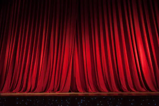 Photo of Red Stage Curtain