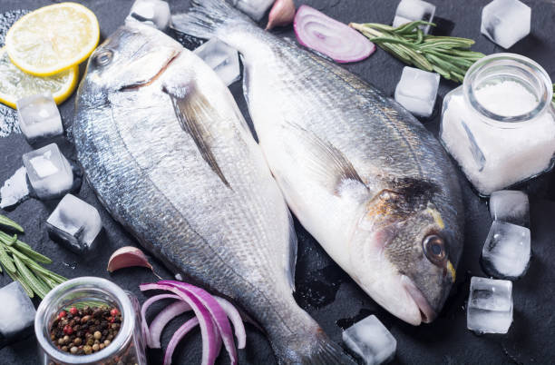 istock Raw dorado fish and ingridient for cooking 1035692770