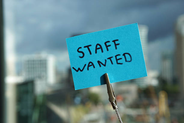 istock Staff wanted written on a memo 1035703376