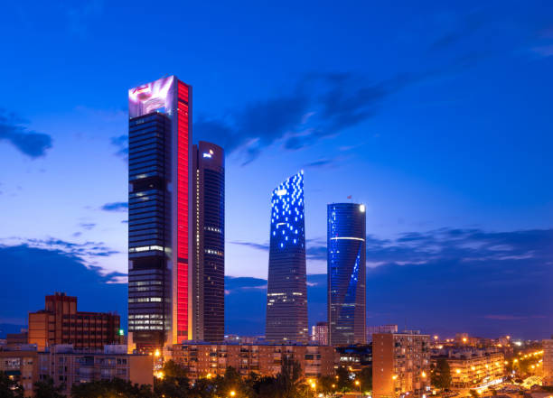 istock Skyline modern buildings Madrid, Spain 1035704352