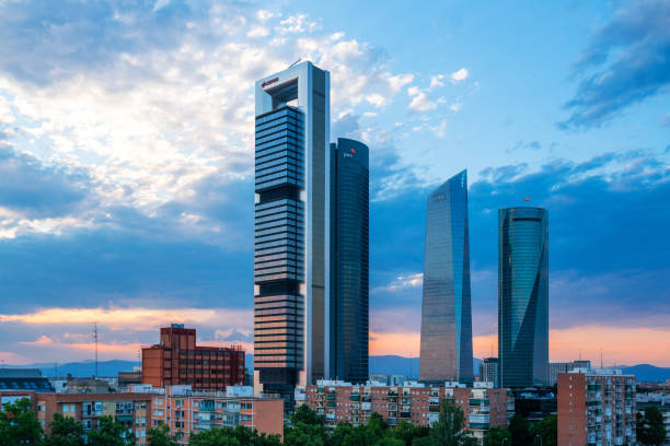 istock Skyline modern buildings Madrid, Spain 1035704472