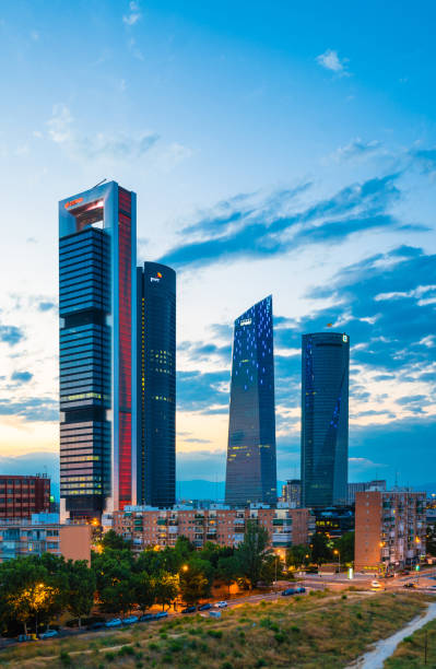 istock Skyline modern buildings Madrid, Spain 1035704564