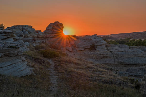 istock Writing on Stone Provincial Park Sunrise 1035719330