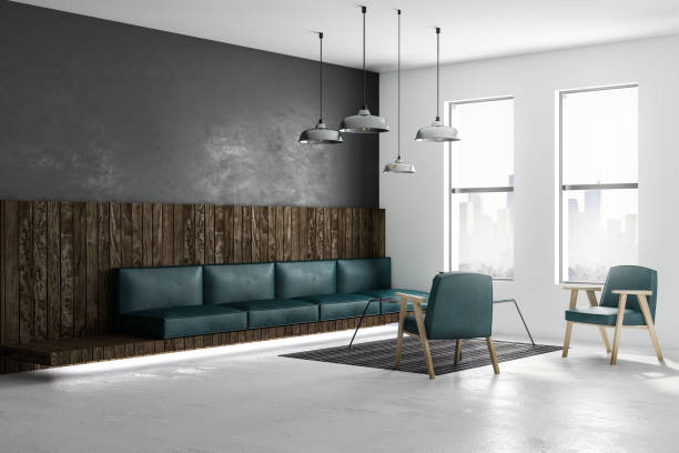istock modern loft room with city view 1035729452