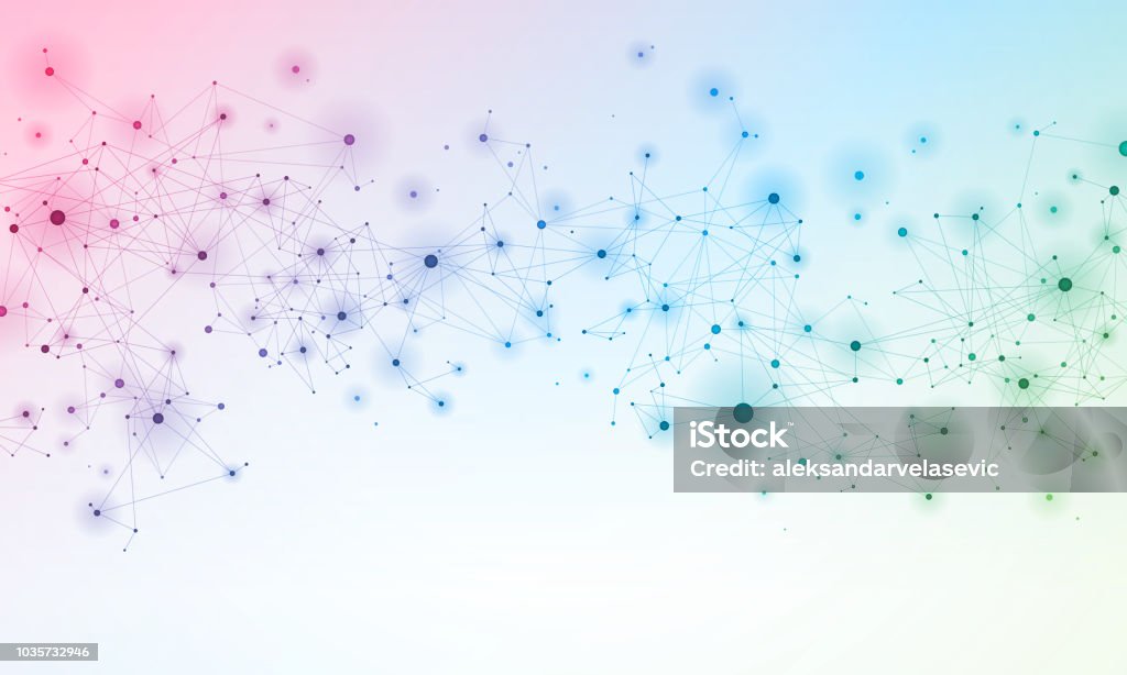 Network Background For Notes Network Background Stock Illustration - Download Image Now - Brain ...