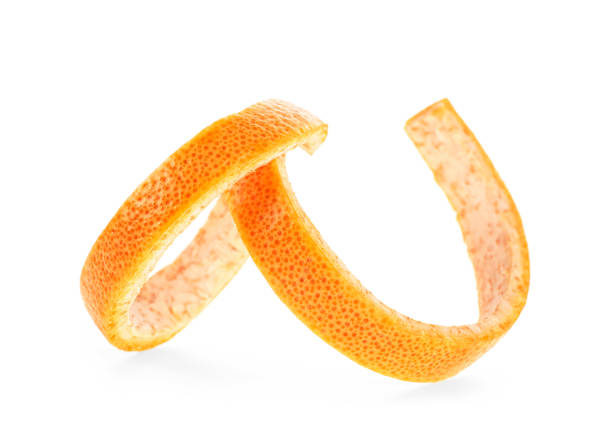 istock Citrus fruit skin on a white background 1035742804