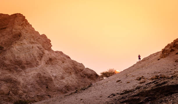 istock Hiking in Hajar Mountains in UAE 1035744012