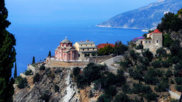 istock A Holy skete of the Saint Anna on Athos 1035747634