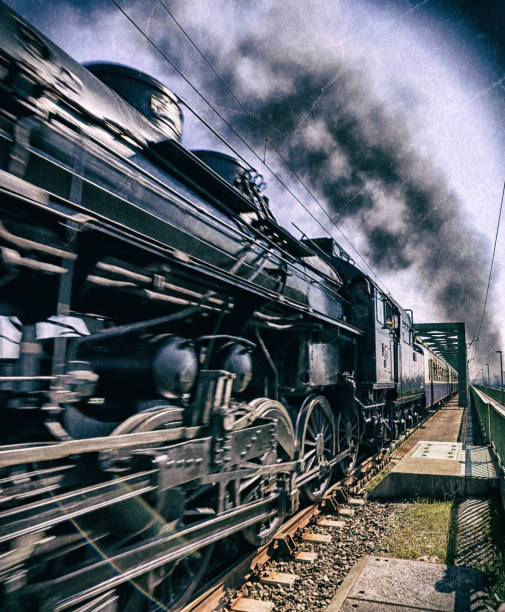 istock Steam Locomotive II. - whoosh (Retro) 1035748894