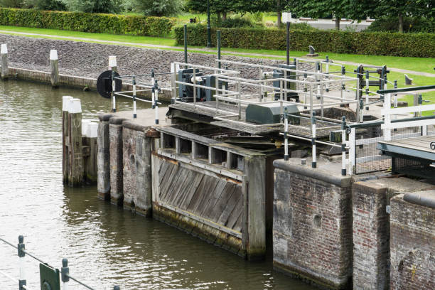 istock Benedensas sluice near nature park Dintelse Gorzen, The Netherlands 1035755464