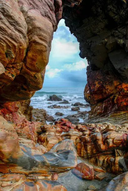 Pedra Furada (Holed Stone) at Jericoacoara beach - Ceara, Brazil