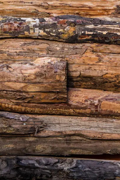 Rustic weathered old wood texture background