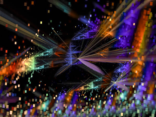 istock fractal abstract color, digital background, creative design, disco chaos 1035777876