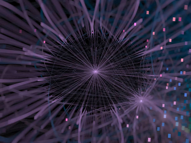 istock fractal abstract color, digital background, creative design, disco chaos 1035777894