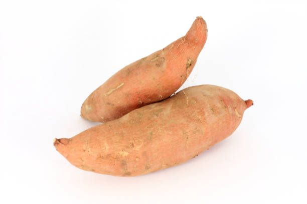 batat - sweet potato yam white isolated zdjęcia i obrazy z banku zdjęć