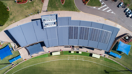 Aerial view of Townsville's Tony Ireland Stadium