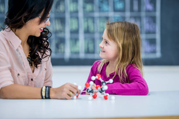 istock Girl listens to her science teacher in elementary school 1035783526