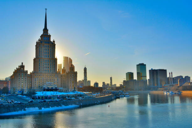 Moscow City skyline, Moscow, Russia