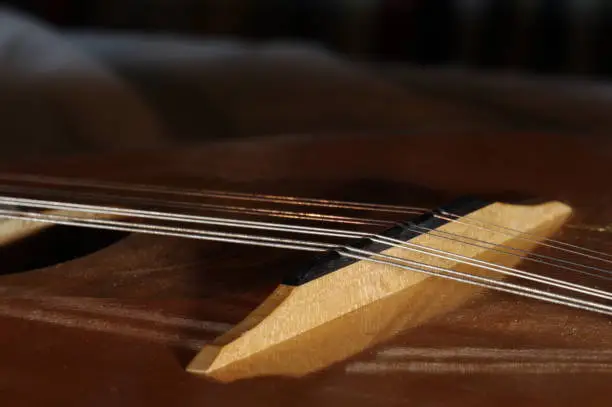 macro shoot on guitar strings