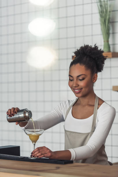 istock Afro American barista 1035796650