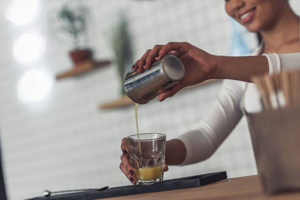 istock Afro American barista 1035799366