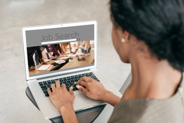 istock Job searching lady 1035834400
