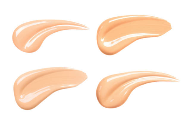 istock Three smears of foundation 1035835098