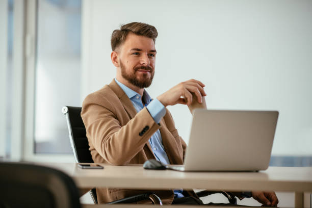 istock Businessman in office 1035860030