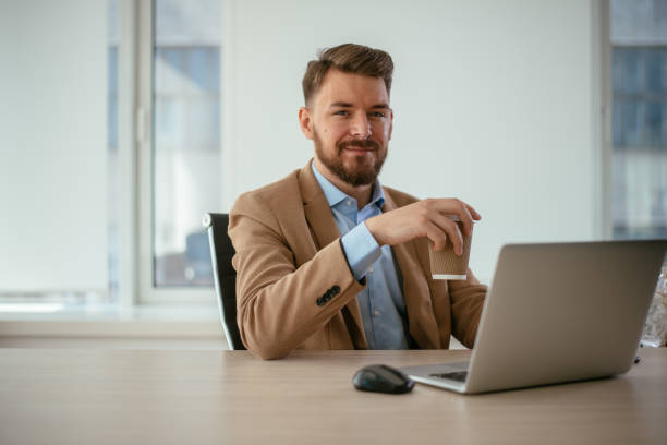 istock Businessman in office 1035862304