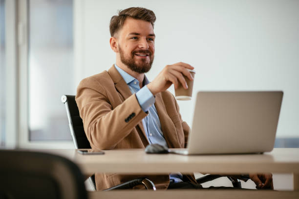 istock Businessman in office 1035862328