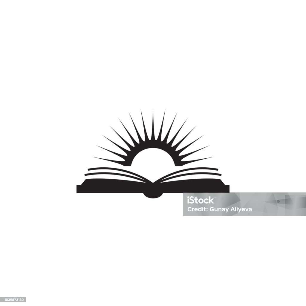 book and sun illustration. Element of library icon for mobile concept and web apps. Detailed book and sun icon can be used for web and mobile book and sun illustration. Element of library icon for mobile concept and web apps. Detailed book and sun icon can be used for web and mobile on white background Book stock vector