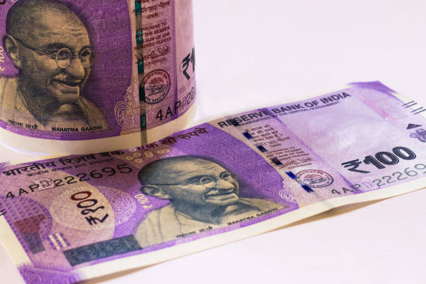 istock Image of indian new currency notes 1035876120