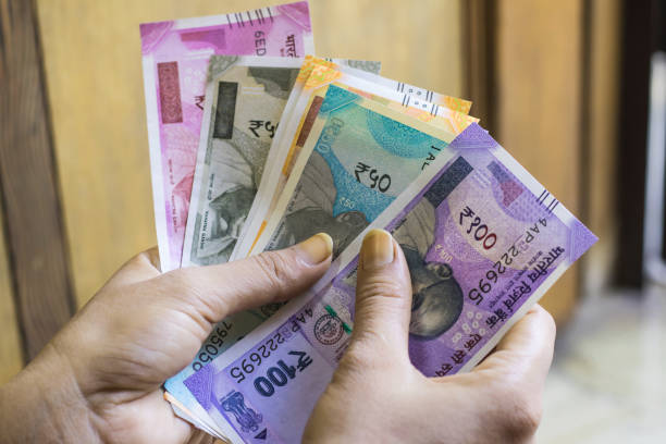 Image of indian new currency notes