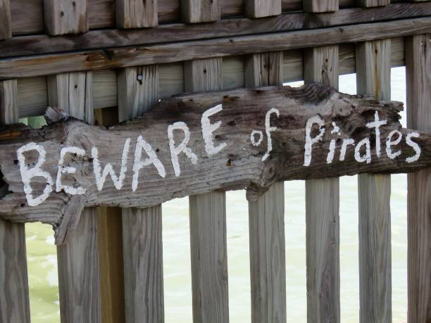 istock sign--Beware of Pirates 1035878462