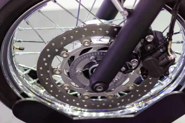 istock close up - Detail Motorcycle brake disc 1035889680