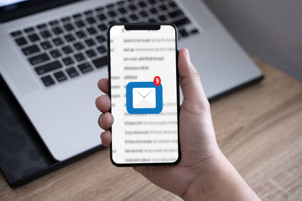 istock Mail Communication Connection message to mailing contacts phone Global Letters Concept 1035905564