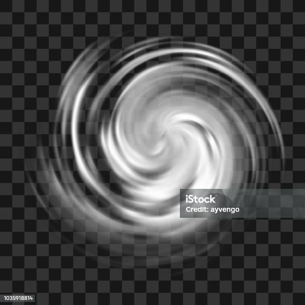 Hurricane Symbol On Dark Transparent Background Stock Illustration - Download Image Now - Hurricane - Storm, Wind, Icon Symbol