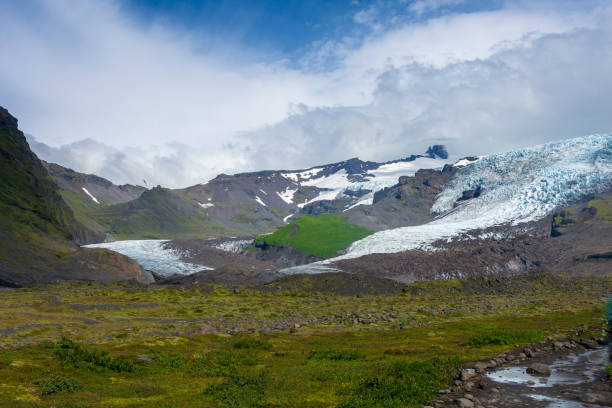 istock Vatnajokull glacier  from a glacier  blue ice tour, Iceland 1035924820