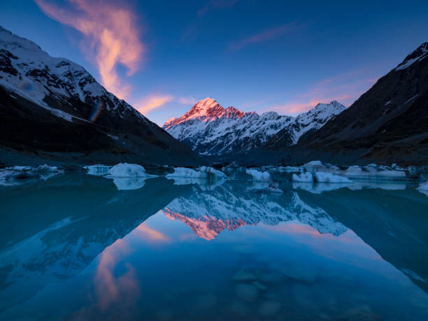 istock Hooker Lake New Zealand 1035932712